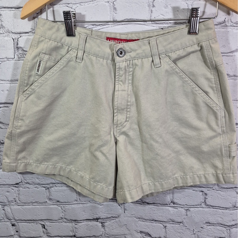 Vintage Y2K Unionbay Khaki Carpenter Shorts Womens Juniors Size 7